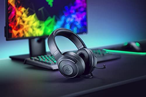 Razer Kraken X Lite Headset, Schwarz, 16.00 x 21.00 x 8.81 cm & DeathAdder Essential (2021) - Essentielle Gaming-Maus mit optischem 6.400-DPI-Sensor Weiß Bild 3