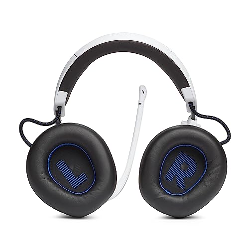 JBL Quantum 910P Over-Ear Gaming Kopfhörer – Für die Playstation und weitere Konsolen – Mit Head-Tracking-Funktion, ANC und 39 Stunden Akkulaufzeit – Weiß Bild 4