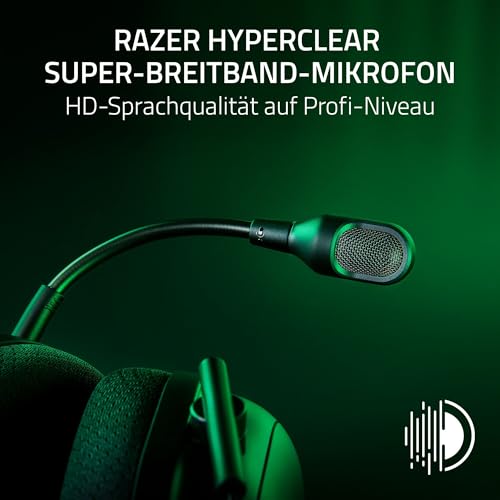 Razer BlackShark V2 Pro (2023) für PC - Kabelloses Premium Esports Headset (HyperClear Super-Breitband-Mikrofon, Triforce Titanium 50mm Treiber, HyperSpeed Wireless-Technologie, 70 Std) Schwarz Bild 3