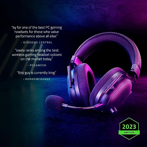 Razer BlackShark V2 Pro (2023) für PC - Kabelloses Premium Esports Headset (HyperClear Super-Breitband-Mikrofon, Triforce Titanium 50mm Treiber, HyperSpeed Wireless-Technologie, 70 Std) Schwarz Bild 4