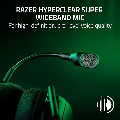 Razer BlackShark V2 Pro (2023) - Kabelloses Premium-Esports-Headset (HyperClear Super-Breitband-Mikrofon, Triforce Titanium 50mm Treiber, HyperSpeed Wireless-Technologie, bis zu 70 Std. Akku) Weiß Bild 4