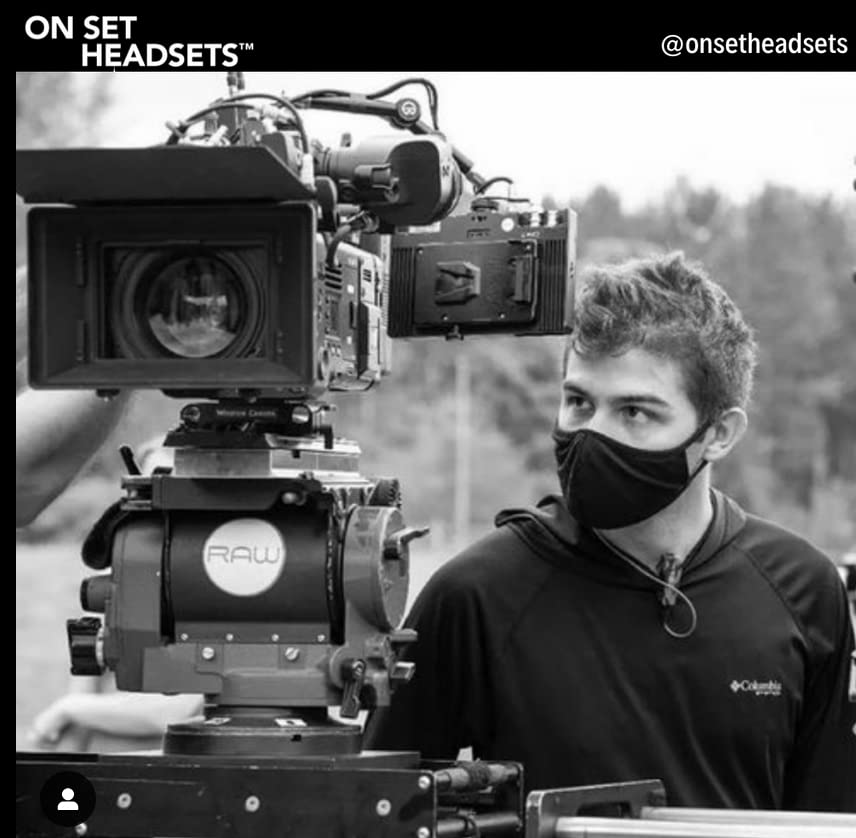 FilmPro Black Walkie Suveillance, professionelles Headset für Film- oder TV-Crews, Kevlar-verstärkt, wasserabweisend, medizinisches hypoallergenes Silikon, Motorola 2-polig M1 Bild 5