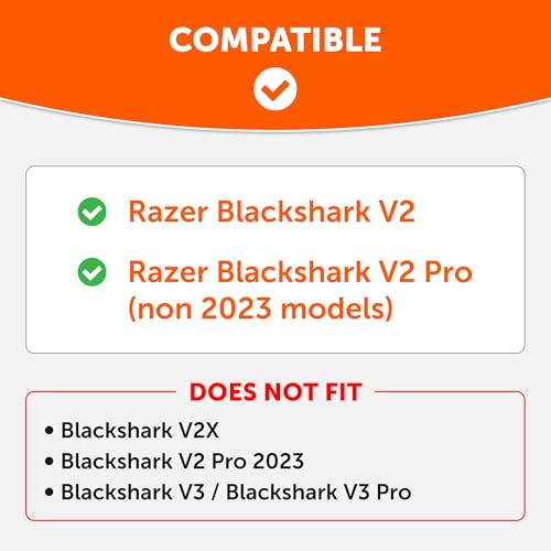 WC Freeze Blackshark – Kühlende Gel-Ohrpolster für 2020–2022 Razer Blackshark V2 und V2 Pro (passt Nicht für 2023-Modell) von Wicked Cushions – mehr Komfort, Dicke und Schallisolierung | Rote Tarnung Bild 2