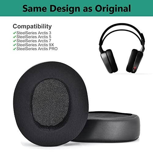 Yizhet Cooling-Gel Ersatz Ohrpolster Kompatibel mit SteelSeries Arctis (3, 5, 7, 9X, Pro usw.), Gaming-Kopfhörer Memory-Schaum-Polster Bild 2
