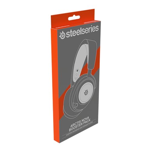 Steelseries Arctis Nova Booster Pack Cherry Red -Gaming Headset Zubehör -Zweifarbiger Nylon-Kopfband -Individuell anpassbar mit einzigartigen metallischen Lautsprecherplatten -Limitiertes Sammlerstück Bild 5