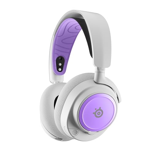 SteelSeries Arctis Nova Booster Pack Lilac - Gaming Headset Zubehör - Zweifarbiger Nylon-Kopfband - Individuell anpassbar mit einzigartigen metallischen Lautsprecherplatten - Limitiertes Sammlerstück Bild 2