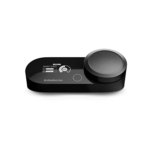 SteelSeries GameDAC Gen 2 Hi-Res Audio Amplifier - ESS Sabre Quad-DAC - AI Noise Cancellation - 360° Spatial Audio - Hi-Res Certified - PC, PS5, PS4, Schwarz Bild 1