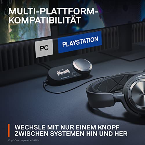 SteelSeries GameDAC Gen 2 Hi-Res Audio Amplifier - ESS Sabre Quad-DAC - AI Noise Cancellation - 360° Spatial Audio - Hi-Res Certified - PC, PS5, PS4, Schwarz Bild 5