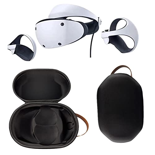 Hart schalenkoffer für Playstation VR2 All-in-One VR Gaming Headset und Touch Controller, tragbare Reisehülle Aufbewahrungstasche mit Schultergurt（PS VR2, Schwarz） VR2 Bild 1
