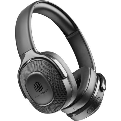 Music Sound | DEEP - Kabelloses Headset mit Low Latency Technologie - Wiedergabezeit 22 Stunden - Schwarz Bild 1