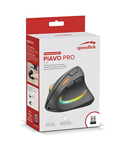 Speedlink Piavo Pro Rgb Wireless Ergonomic Mouse One Size Bild 6