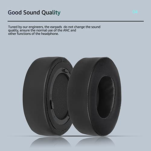 Hochwertige Ersatz-Ohrpolster für Corsair Virtuoso – Überragender atmungsaktives Material, kompatibel mit Virtuoso RGB Wireless/SE/XT (Schwarz) Bild 5