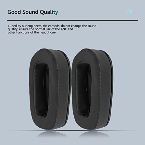 Kühlung Gel Ersatz Ohrpolster für Logitech G933 Gaming Headset, auch passend für G35 G935 G930 G635 G633 G633S G533 G430 G431 G432 G433 G332 G230 G231 G233 Headset（Schwarz） Bild 5