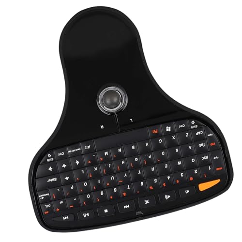 Dioche Fernbedienung mit Tastatur, N5901 QWERTY-Tastatur mit Trackball, Kabellos, Mini-USB, Multimedia für Fernseher und Computer Bild 6