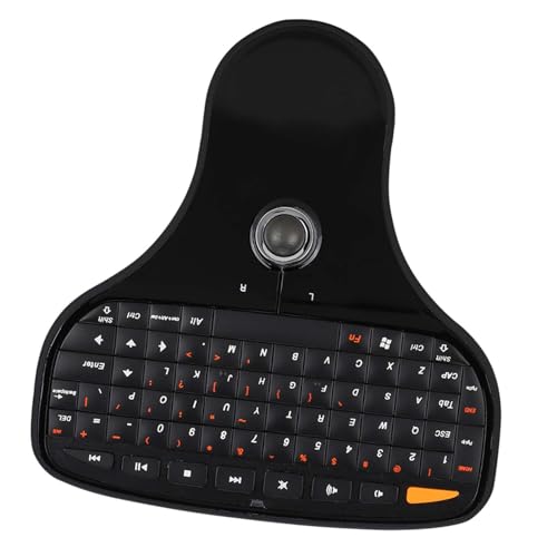 Dioche Fernbedienung mit Tastatur, N5901 QWERTY-Tastatur mit Trackball, Kabellos, Mini-USB, Multimedia für Fernseher und Computer Bild 7