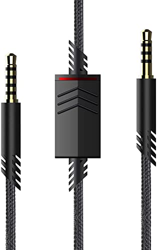LecLooc Ersatz-A40-Kabel, kompatibel mit Astro A40 Headset, A40 Inline-Mute-Audiokabel für Astro A10/A40/A40TR Gaming-Headset, passend für PS5, PS4, Xbox Controller 1,8 m Bild 1