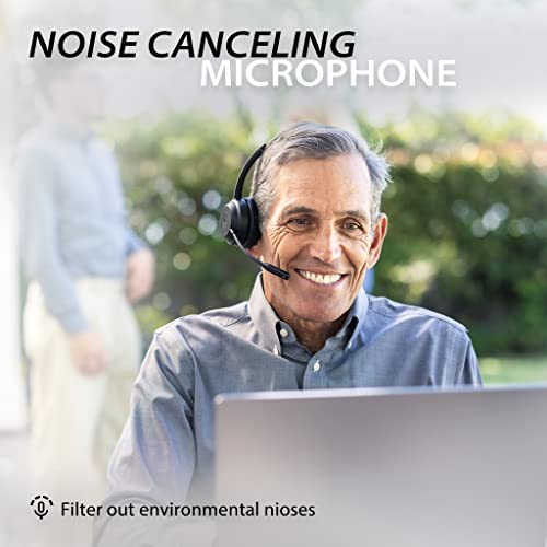 Avantalk Alto Solo - Headset mit Mikrofon Bluetooth, KopfhöRer mit Qualcomm LöSung, CVC-GeräUschunterdrüCkung füR PC, Computer, Laptop, Gaming, Ladestation, Stummschaltung, Kabelgebundene Option Bild 2