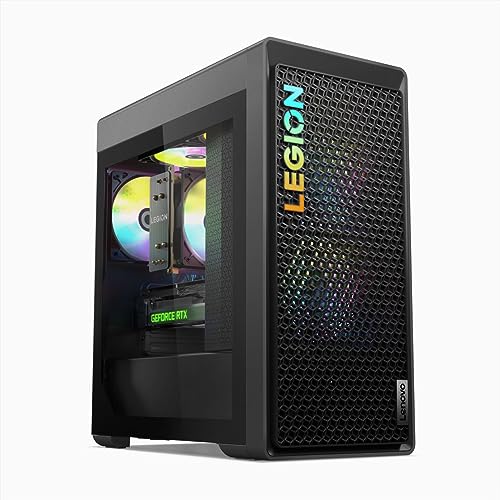 Lenovo Legion Tower 5 (8. Gen) Gaming Desktop PC | AMD Ryzen 7 7700 | 16GB RAM | 1TB SSD | NVIDIA GeForce RTX 4070 Ti | Win11 Home | QWERTZ | grau | inkl. Tastatur & Maus | 3 Monate Premium Care Bild 1