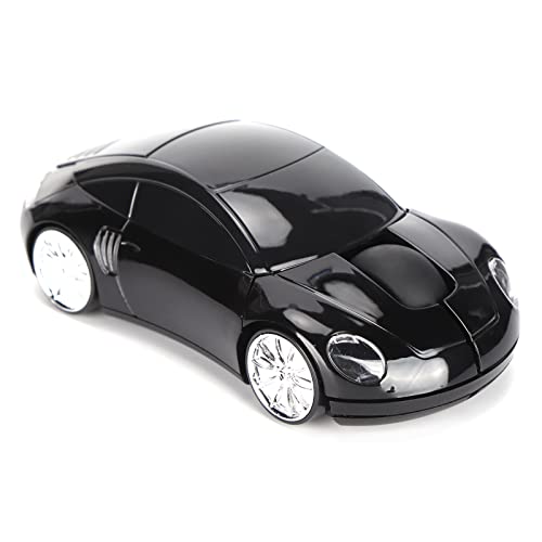KIMISS Laptop-Maus Smart, 2,4 G Kabellos mit Gaming-Auto CarShaped Tragbarer USB-Empfänger für Bürocomputer Tablet (Schwarz) (Schwarz) Bild 1