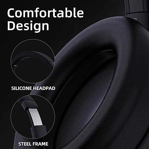 SoundMAGIC P60BT GM Performance Wireless Gaming Headset - Surround Sound 2.4GHz USB/Bluetooth Headphones 50 Hours Lasting Lower Latency Compatibility for PC Mobile PS4 PS5 Xbox Consoles Bild 2