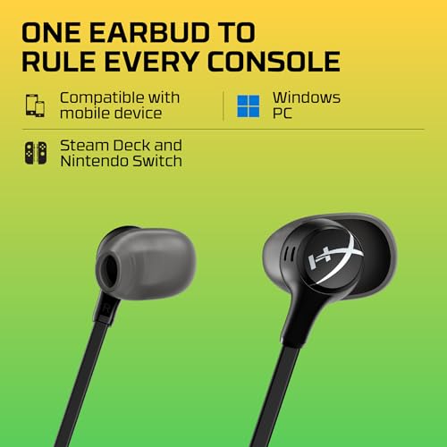 HyperX Cloud Earbuds II Gaming-Ohrhörer mit Mikrofon, Schwarz Bild 5