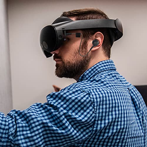 GEEKRIA In-Ear-VR-Kopfhörer kompatibel mit Meta Quest Pro, Kabelgebundene Gaming-Ohrhörer für VR-Headset, Kabel in Wunschlänge, Geräuschisolierung, sicherer Sitz (Schwarz) Bild 6