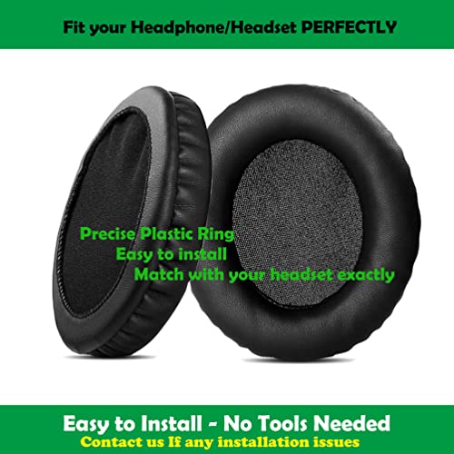 Prime Ersatz Ohrpolster Kissen Kompatibel mit Roccat ElO 7.1 AIR Headset/ELO 7.1 USB Headset/ELO X Stereo Gaming Headset Ohrpolster mit weicherem Proteinleder/Memory-Schaum Bild 3