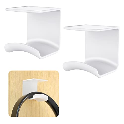 Cozycase Universal Headset Halterung Tisch - 2 Stück Kopfhörer Halter Wandhalterung Holder mit starkem Klebeband, Kopfhörerhalter Headset Ständer für die meisten Gaming Kopfhörer Bild 1