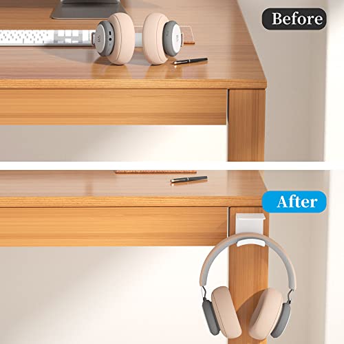 Cozycase Universal Headset Halterung Tisch - 2 Stück Kopfhörer Halter Wandhalterung Holder mit starkem Klebeband, Kopfhörerhalter Headset Ständer für die meisten Gaming Kopfhörer Bild 4