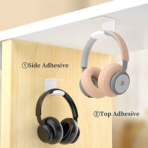 Cozycase Universal Headset Halterung Tisch - 2 Stück Kopfhörer Halter Wandhalterung Holder mit starkem Klebeband, Kopfhörerhalter Headset Ständer für die meisten Gaming Kopfhörer Bild 5