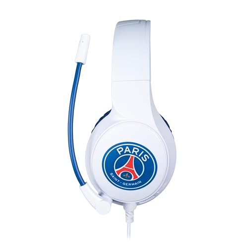 Konix PSG Kabelgebundenes Over-Ear-Gaming-Headset PC, PS5, Switch 2 und Xbox Series X|S - 45°-Mikrofon - 1,5 m Kabel - Weiß und Blau Bild 2