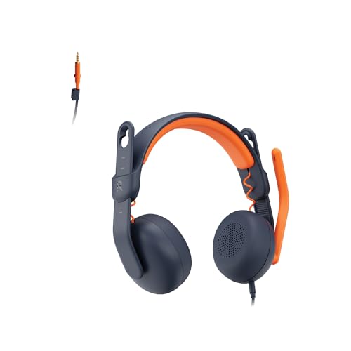 Logitech Zone Learn kabelgebundenes Headset mit Mikrofon für Schüler, Bequeme und verstellbare Passform für Kinder, 3,5 mm AUX, für Windows/macOS/iPadOS/Android/Mobilgeräte - On-Ear, Blau Bild 1