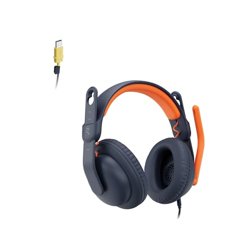 Logitech Zone Learn kabelgebundenes Headset mit Mikrofon für Schüler, Bequeme und verstellbare Passform für Kinder, USB-C, für Windows/macOS/iPadOS/Android/Mobilgeräte - On-Ear, Blau Bild 1