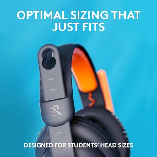Logitech Zone Learn kabelgebundenes Headset mit Mikrofon für Schüler, Bequeme und verstellbare Passform für Kinder, USB-C, für Windows/macOS/iPadOS/Android/Mobilgeräte - On-Ear, Blau Bild 3