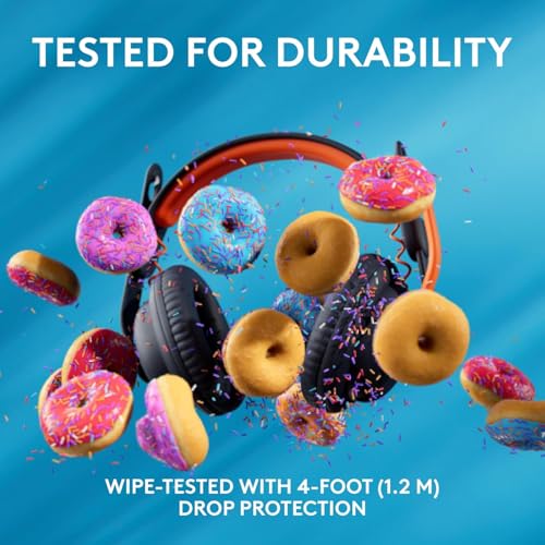 Logitech Zone Learn kabelgebundenes Headset mit Mikrofon für Schüler, Bequeme und verstellbare Passform für Kinder, USB-C, für Windows/macOS/iPadOS/Android/Mobilgeräte - On-Ear, Blau Bild 5