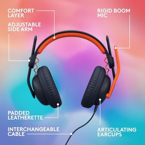 Logitech Zone Learn kabelgebundenes Headset mit Mikrofon für Schüler, Bequeme und verstellbare Passform für Kinder, USB-C, für Windows/macOS/iPadOS/Android/Mobilgeräte - On-Ear, Blau Bild 6
