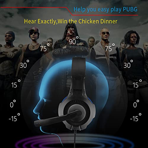 Joso Gaming-Headset für PS5 PS4, 3,5 mm kabelgebundenes Online-Gaming-Headsets mit Mikrofon für Xbox One/Xbox Series X/S/PS5 4/PS4 Pro/PS4/N-Switch/Lite/Steam Deck/Laptop/Smartphone/Office Business Bild 6