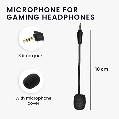 kwmobile Ersatz Kopfhörer Mikrofon kompatibel mit Corsair HS35 / HS45 Headset - Gaming Headphones Mikrofon mit 3,5 mm Klinkenstecker - Schwarz Bild 3