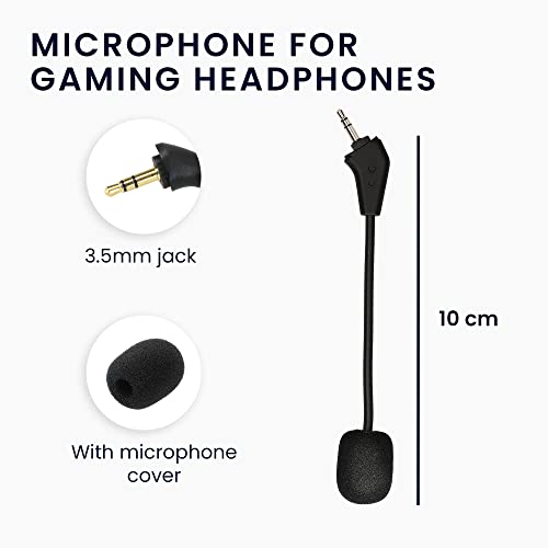 kwmobile Ersatz Kopfhörer Mikrofon kompatibel mit Corsair HS50 HS60 HS60 Pro HS70 HS70 Pro HS75 Headset - Gaming Headphones Mikrofon mit 3,5 mm Klinkenstecker - Schwarz Bild 3