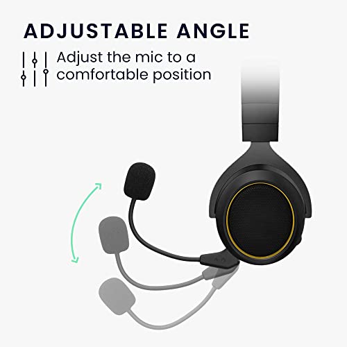 kwmobile Ersatz Kopfhörer Mikrofon kompatibel mit Corsair HS50 HS60 HS60 Pro HS70 HS70 Pro HS75 Headset - Gaming Headphones Mikrofon mit 3,5 mm Klinkenstecker - Schwarz Bild 4