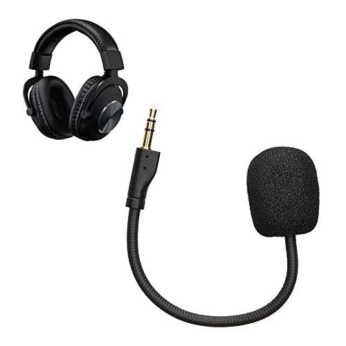 kwmobile Ersatz Kopfhörer Mikrofon kompatibel mit Logitech G Pro X Headset - Gaming Headphones Mikrofon mit 3,5 mm Klinkenstecker - Schwarz Bild 1