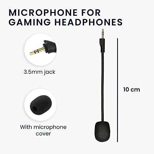 kwmobile Ersatz Kopfhörer Mikrofon kompatibel mit Logitech G Pro X Headset - Gaming Headphones Mikrofon mit 3,5 mm Klinkenstecker - Schwarz Bild 3