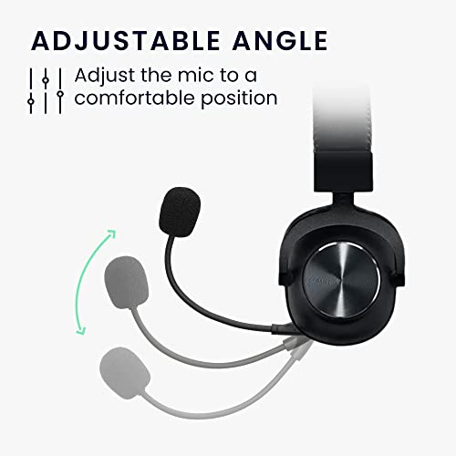 kwmobile Ersatz Kopfhörer Mikrofon kompatibel mit Logitech G Pro X Headset - Gaming Headphones Mikrofon mit 3,5 mm Klinkenstecker - Schwarz Bild 4