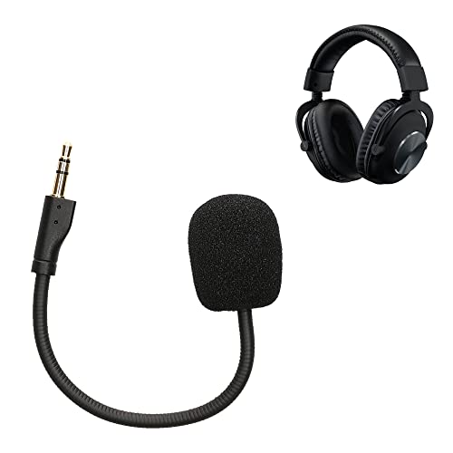 kwmobile Ersatz Kopfhörer Mikrofon kompatibel mit Logitech G Pro X Headset - Gaming Headphones Mikrofon mit 3,5 mm Klinkenstecker - Schwarz Bild 5