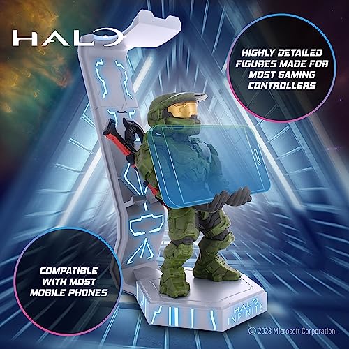 Cableguys Deluxe Halo Infinite Master Chief Controller-Halter, Kopfhörer- & Handyhalter - Leuchtendes Gaming-Accessoire für Zimmer und Setup, Headset-Ständer für Xbox- und PlayStation-Controller Bild 4