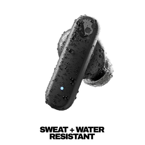 Skullcandy Smokin' Buds In-Ear Wireless-Kopfhörer, 20 Std. Akkulaufzeit, 50% nachhaltiger Kunststoff, Mikro, kompatibel mit iPhone, Android und Bluetooth-Geräten - Schwarz Bild 4