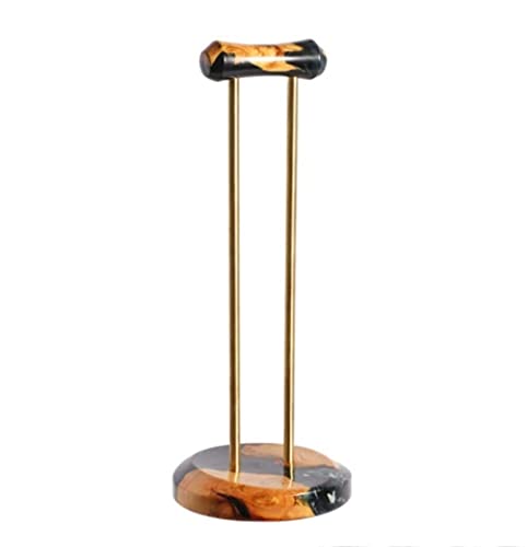 Kopfhörerständer Kopfhörerhalter Kopfhörerständer Aus Holz, Desktop-Headset-Halter Mit Messing-Stützstange, Kopfhörerhalter, Gaming-Zubehör Headset Ständer Kopfhörer Ständer (Blue : A) Bild 1