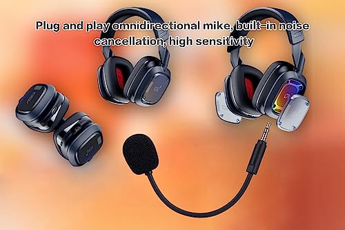 Ersatz-Spielmikrofon für Logitech G Astro A30 Gaming-Headset auf PS4 PS5 Xbox One PC, abnehmbares 2,5-mm-Boom-Mikrofon Bild 3