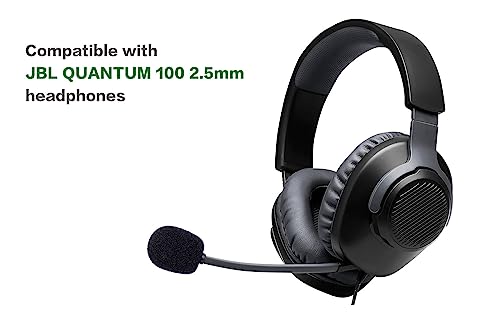 Alphatec Ersatz-Spielmikrofon für JBL Quantum 100 (Q100) Gaming-Headset auf PC/Xbox/PS/Switch/MAC, abnehmbares 2,5-mm-Bügelmikrofon Bild 3