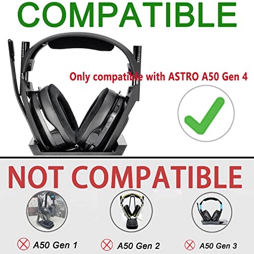 A50 Gen 4 Mod Kit Ohrpolster, Ersatz-Ohrpolster und Stirnbänder für Astro Gaming A50 Wireless Headset Gen 4, Mikrofonschaum, Cups/Pads, A50 Gen 4 Zubehör, zusätzliche Dicke (Kühlgel) Bild 4